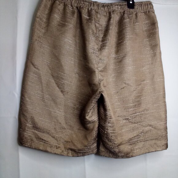 Boohoo Man Shorts Men 2XL Drawstring Elastic Pockets Textured Gold - Picture 12 of 16